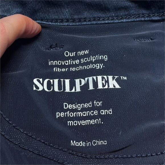 ATHLETA Sculptek™ Skinny Stretch Jeans in Overdye Dark Wash Size 2 - Picture 7 of 9